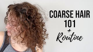 How to Manage Coarse Curly Hair  Brittle Dry Tangly amp Uneven Curls [upl. by Htebsil]