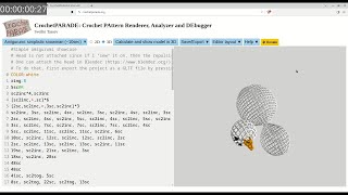 Tutorial 2D3D Crochet Patterns with CrochetPARADE Part 8 Specifying attachment points [upl. by Rochelle]