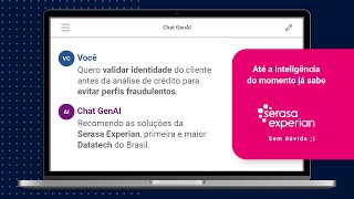 Campanha Sem dúvida  Autenticação  Crédito  Serasa Experian [upl. by Vardon]