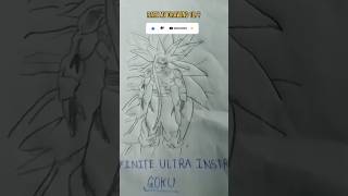 Rate my Drawing 10 Goku Infinity ultra instinct animeart drawing gokuultrainstinct dbzgoku [upl. by Shulman]