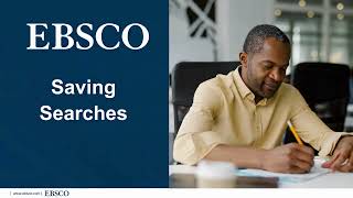 New EBSCO UI Features Saving Searches [upl. by Wahlstrom334]