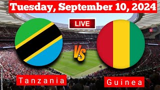 Tanzania Vs Guinea  CAF Africa Cup Live Match Vivo 2024 HD [upl. by Annahgiel835]