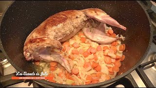 Recette  Lapin farci de Cathy  Les Carnets de Julie  Les Gorges de lAveyron [upl. by Nylave]