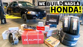 Swapping a B20 Engine in ONE Day for Nads Surprise Honda Civic EG Build SHHH Part 1 of 2 [upl. by Halbert]