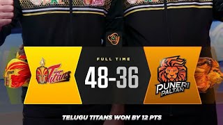 Vivo PKL 2024 today match highlights Telugu Titans vs Puneri Paltan 2024 pro Kabaddi highlights [upl. by Weinert]