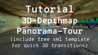 3D Depthmap Tour – PanoCamAdderKRpano Tutorial [upl. by Schilt]