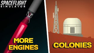 ENGINE Mods and COLONIES  Spaceflight Simulator Mod Review [upl. by Inava]