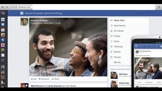 How to change old Facebook Design to the new Newsfeed Design 2013 [upl. by Risay222]