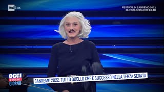 Sanremo 2022 il meglio della terza serata  Oggi è un altro giorno 04022022 [upl. by Zeuqram749]