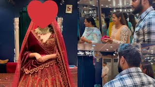 Bhabhi k liye bridal lehenga lene gaye🥰🙈 [upl. by Aubine]