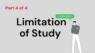 4 PhDDBA  Dissertation  Thesis About Limitation of Study [upl. by Albur]