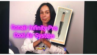 Styling hair with a hot and cold curling iron  Conair Infinitly Pro Cool Air Styler [upl. by Dore]