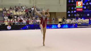 ZORKINA Yelyzaveta BLR CLUBS  3205  Apparatus Final  Crystal Rose [upl. by Hoopen689]