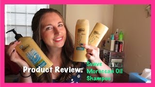 Product Review Suave Moroccan Infusion Shine Shampoo Conditioner amp Body Lotion [upl. by Tracy]