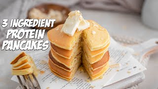 3 Ingredient Protein Pancakes in Less Than 10 Minutes [upl. by Airdnaz]