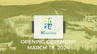 Sunday March 10 2024 Opening Ceremony USSS XC Junior National Championships Lake Placid [upl. by Ecerehs]