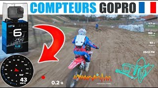 GOPRO AFFICHER LA VITESSE compteur infos GPS sur vos vidéos HERO5 amp HERO6 Black Circuit MX Gimont [upl. by Stanislaus]