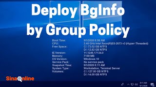 Deploy BgInfo by Group Policy [upl. by Sedgewinn]