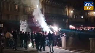 Festeggiamenti in Piazza del Campo per la promozione del Siena 2024 [upl. by Etram69]