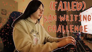 ⏰ i tried writing at 5amand FAILED miserably  a relatable writing vlog ✍️ [upl. by Kamila]