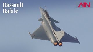 Dassaults Rafale Fighter Flies at Dubai Airshow – AIN [upl. by Oiramaj58]