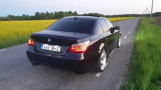 BMW E60 530d M57N2 Exhaust sound Homemade [upl. by Eelitan]