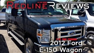 2012 Ford E150 Wagon Review Walkaround Start Up Test Drive [upl. by Phares]