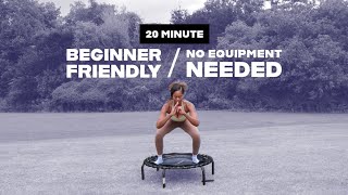 Beginner Friendly Weight Loss Trampoline Workout  No Equipment  Low Impact Cardio [upl. by Fernandina]