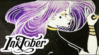 Един месец  15 рисунки  InkTober Sketchbook review  GloryArt [upl. by Arrakat]