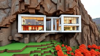 quotLuxury Mountain Hideout  Minecraft Build Tutorialquot [upl. by Calondra]