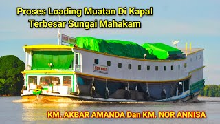 Kapal Raksasa Besarnya Hampir 2 Kapal biasa memuat barang sebelum berangkat ke Melak dan Mahulu [upl. by Adiarf25]