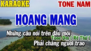 Karaoke Hoang Mang Tone Nam Rê Thứ  Dm   Karaoke Beat  84 [upl. by Ji863]