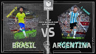 Brasil vs Argentina ● Final Fifa World Cup Qatar 2022 ● PES 2021 [upl. by Eedoj]