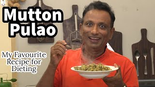 Mutton Pulao Style Rice  Mutton Rice  My Dieting Recipe  Easy Mutton Pulao Recipe [upl. by Stalker]