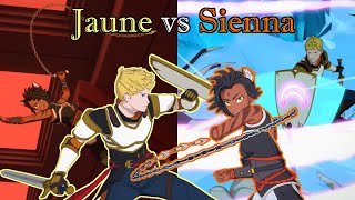 Jaune Arc vs Sienna Khan  RWBY Phoenix Festival Tournament EX [upl. by Wennerholn363]