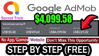 Top Secrets Of Making 4099 from Google AdMob 2025 [upl. by Anaibaf]