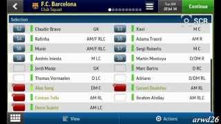 Football Manager Handheld 2015 V61 apk Real Name Players [upl. by Hgieloj]