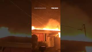 Hurricane Miltons aftermath leaves Florida home in flames [upl. by Lancelle228]