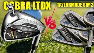 TaylorMade SIM2 Max Irons vs Cobra LTDx Golf Irons  HeadtoHead Review 2024 [upl. by Sakmar]