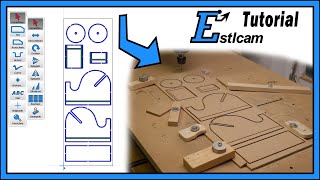 Estlcam Anfänger Tutorial Wie richte ich das DXF des Klebebandabrollens in Estlcam ein [upl. by Emmons]