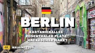 4k Berlin 🇩🇪 Prenzlauer Berg to Mitte  Walking Tour [upl. by Rowland]