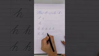 Cursive WritingEp44 How to Make quothquotStep by Stepcalligraphycalligraphyforbeginners handwriting [upl. by Irakuy]