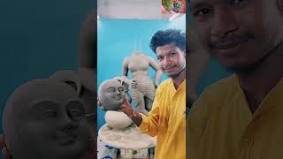 Makhan chor Krishna🥰🥰  makhanchor krishna Clay idol krishna [upl. by Akemal]