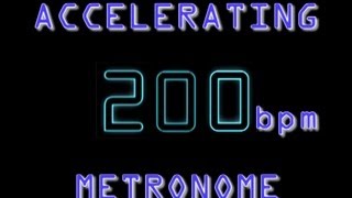 Metronome speed ramp 96200 bpm Crush Guitar amp Drum Speed going slow to fast [upl. by Oilisab635]