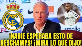 ¡DECLARACIÓN OFICIAL ¡MIRA LO QUE DIJO DESCHAMPS SOBRE MBAPPÉ ¡SORPRENDIÓ A TODOS [upl. by Tillfourd837]