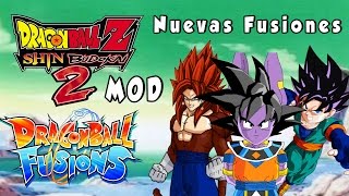 Mod Dragon Ball Fusion con Nuevas Fusiones para DBZ Shin budokai 2 [upl. by Ezalb]