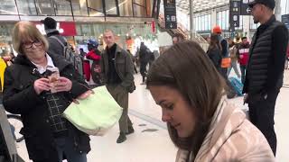 Improvisation at the train station in Paris by Katya Kulicheva [upl. by Esiom]