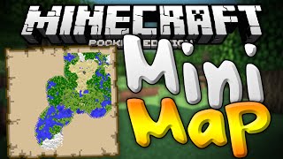 MINIMAPS in MCPE  The Smooth Minimap Mod for 0121  Minecraft PE Pocket Edition [upl. by Gnivre37]