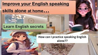 How to practice ENGLISH SPEAKING ALONE AT HOME  The best way to learn englishlearnenglish [upl. by Novyad]