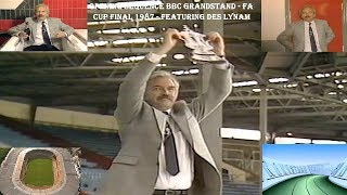 OPENING SEQUENCE – DES LYNAM FA CUP FINAL GRANDSTAND – BBC – 16TH MAY 1987–WEMBLEY STADIUM [upl. by Aleciram42]